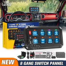 Rgb 8 Gang Wireless Switch Panel Led Light Relay System 165ft Remote Control Box Rgb 8 Gang Wireless Switch Panel Led Light Relay System 165ft Remote Control Box
