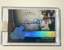 2025 Topps Five Star - Gary Sheffield On Card Auto Gold /50  Los Angeles Dodgers