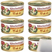 Dreistern HäHnchenfleisch In Eigener Saft 6Er Pack 6X300G Dose Usy Block