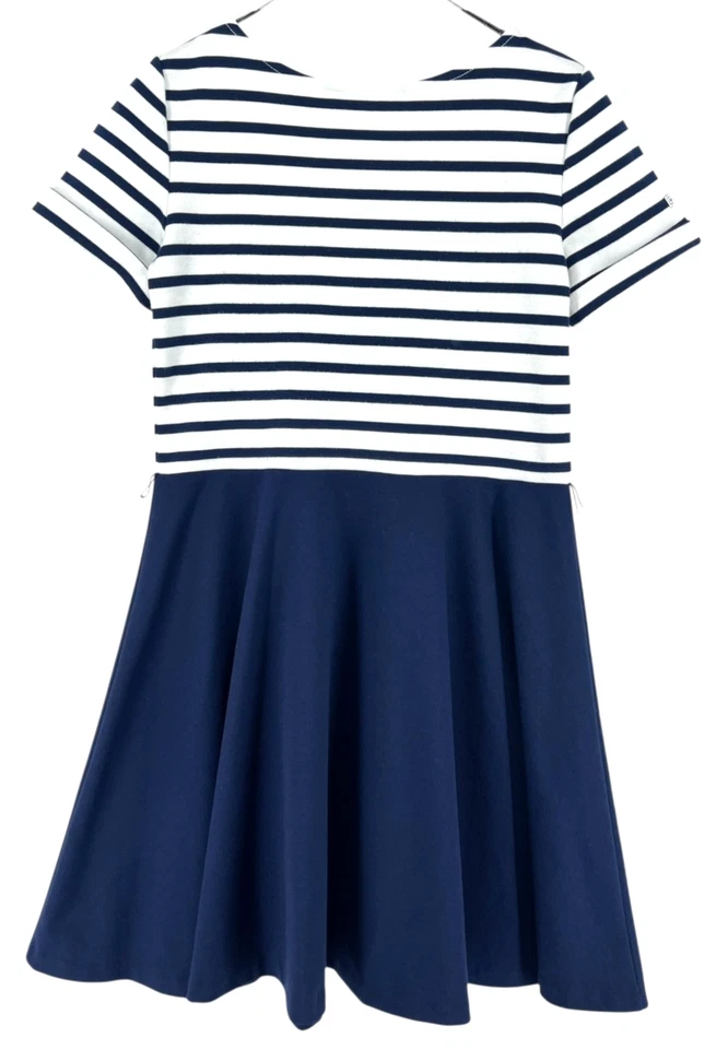 Vestido Ralph Lauren Niños Niñas Cuello Redondo Rayas Talla 16 años XL Foto 2 de 4