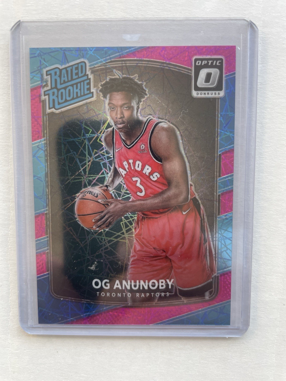 2017-18 OG Anunoby Optic Pink Velocity /79 Rated Rookie