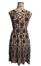 Women’s American Eagle Outfitters Floral Sleeveless Knee Dress Criss Cross M