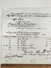 1842 Passaic NJ Richard D Paxton War of 1812 Veteran Estate Court Document