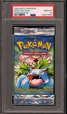 Pokemon 1999 WOTC Base Set Venusaur UK Sealed Booster Pack GEM MINT PSA 10