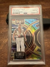 2022 Panini Select WWE - Ringside The Rock #287 Zebra Prizm for