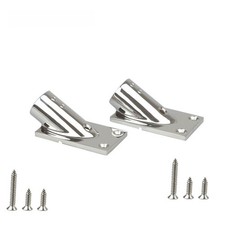 Base d'installation rectangulaire rail manuel bateau compatible 316 SS 22mm 25mm