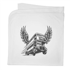 'Flying Bus' Cotton Baby Blanket / Shawl BY00041476 