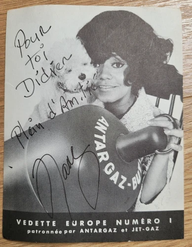 Nancy Holloway European Star Advertising Photo No.1 on Card with AUTOGRAPH