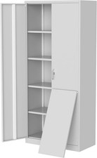 70" Tall Kitchen Pantry Cabinet, Storage Cabinet with Doors Adjustable Shelves