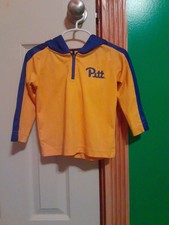 Yellow And Royal Blue Colosseum 1/4 Zip Pitt Hoodie. Kids Size 2T.