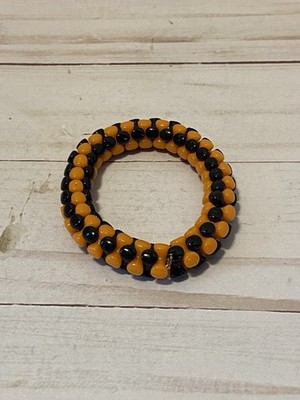 Halloween Tri Bead Bracelet Girls Kids Handmade Jewelry Halloween Gift