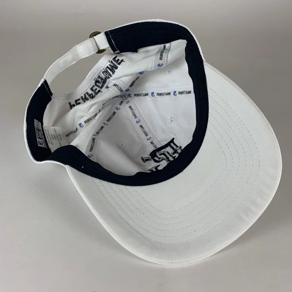 Perfect Game Mens White Relaxed Fit Strapback Adjustable Hat - Image 4 of 4