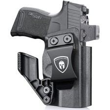 WARRIORLAND IWB Kydex Holster: Sig P365, P365X, P365XL, P365 SAS - Optic/Claw