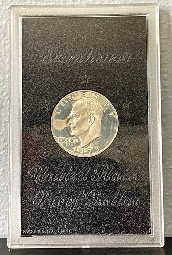 Photo of a 1973-S Eisenhower Dollar Proof from an eBay listing that sold on Jul 20, 2026