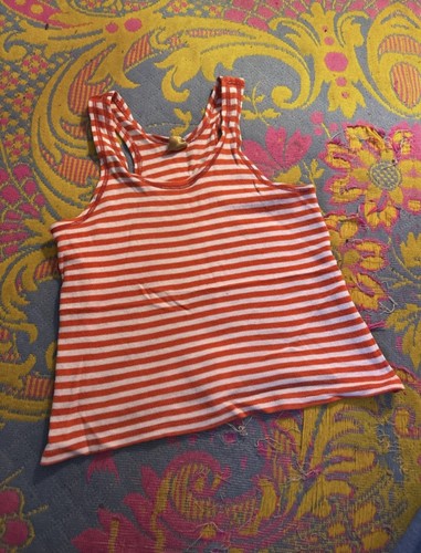 Biba, Matrosenstil 70er Jahre Biba Vintage Big Biba Ära bestes Top Größe 8/10