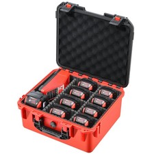 Battery Storage Case for Milwaukee M18: Waterproof Hard Carrying Case Organiz...