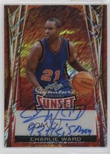 2025 Leaf Signature Series Sunset Shimmer 1/1 Charlie Ward #SS-CW2 Auto 15g5