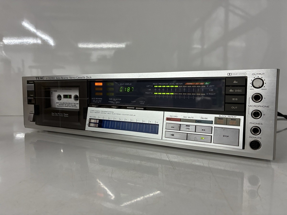 Vintage TEAC V-707RX Stereo Cassette Deck Working Made In Japan | eBay