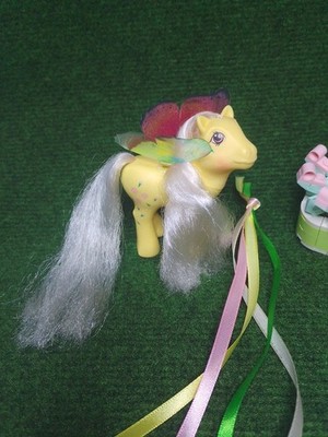 My little Pony Vintage G1 Flutter Ponys:  Rosedust    + Rep W.+ 4 R. 1986 (Chi)