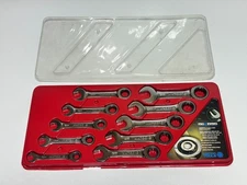 Matco Tools USA SGRBSM10T (Pro Swing) 10pc Stubby Metric Ratcheting Wrench Set