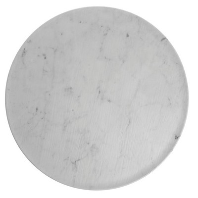 HUBERT  Marble Melamine Replacement Top for Round Riser - 11 1/5''Dia