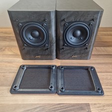 JVC SP-UX1000GR Compact Bookshelf Speakers 4 Ohm 20W Gray Marble Finish Pair
