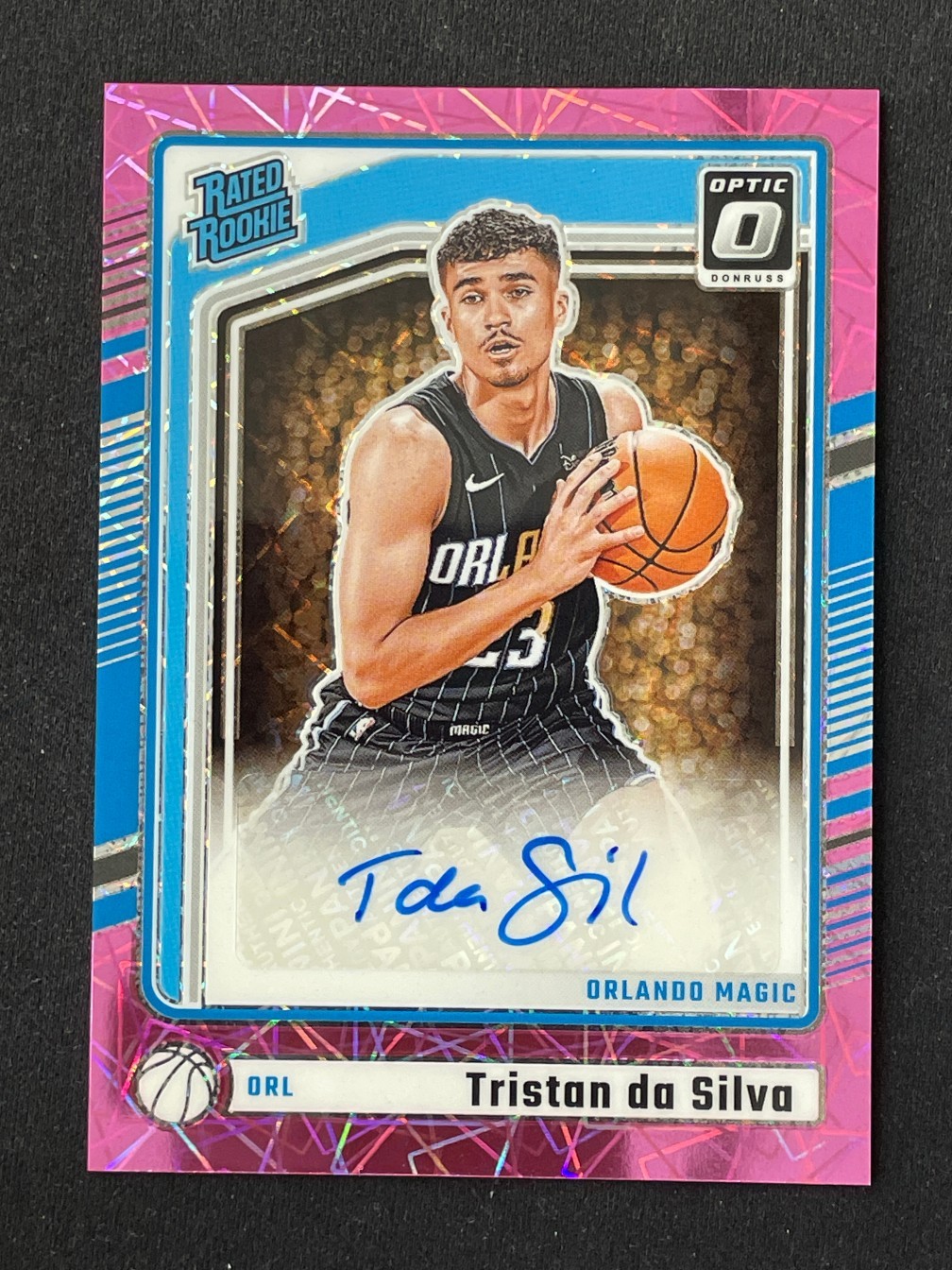 Tristan Da Silva 2024-25 Donruss Optic RC Autographs Pink Velocity /79 #325