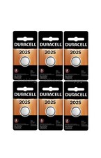 6 Duracell CR2025 3 Volt Lithium Batteries ECR2025 CR 2025 DL2025