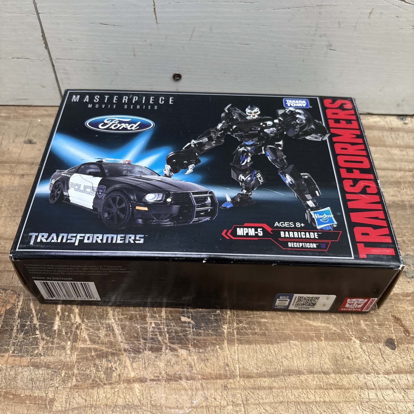 Transformers Hasbro 2017 MPM-5 Barricade Movie Series Masterpiece Complete 