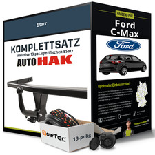 Für Ford Focus C-MAX 03-10 Anhängerkupplung AHK starr 13pol spe. E-Satz