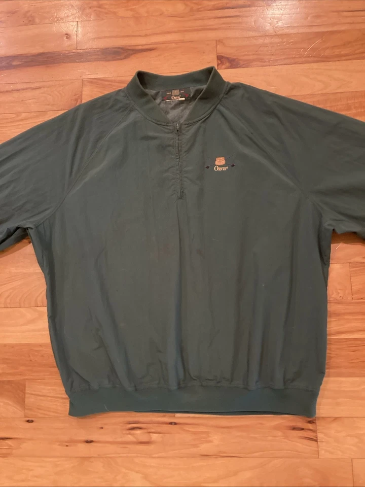 Chaqueta Orvis de Colección Para Hombres Pullover Grande 1/4 Cremallera Cortavientos Pesca con Mosca EE. UU. Foto 3 de 4