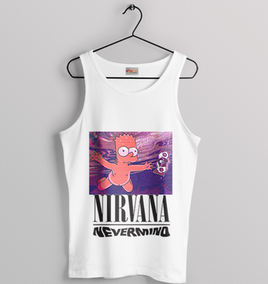 #ad #ad Classic Nevermind Parodied by Bart Simpson Tank Top $20.99
