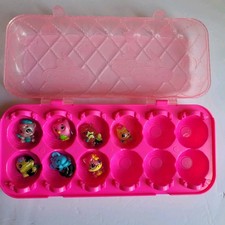 Hatchimals CollEGGtibles Pink Egg Carton Storage With 7 figures