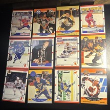 Score & Pro Set NHL 1990-91 12-Card Lot Roy Messier Esposito Lindros Sakic Hull