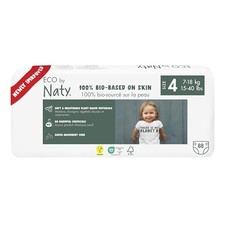 100% Plant-Based Materials on Skin, Soft, for Sensitive Skin (Size 4, 88 Count) 0.31 per nappy