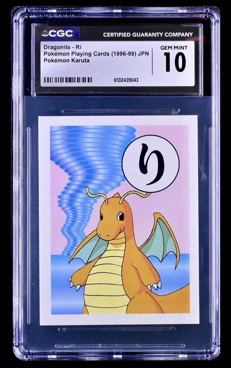 Vintage Pokémon 1996 Base Set Karuta 1st Ed Dragonite CGC 10 Gem