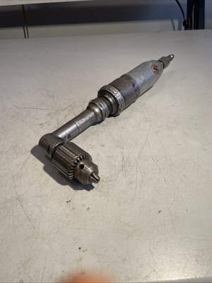 Rockwell Pneumatic Right Angle Drill 31A-551D 3500 RPM With 0-3/8  Jacobs Chuck