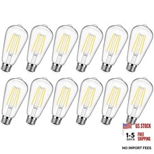 12-Pack Vintage E26 LED Edison Bulbs 100W Daylight White 12 Count Pack of 1 