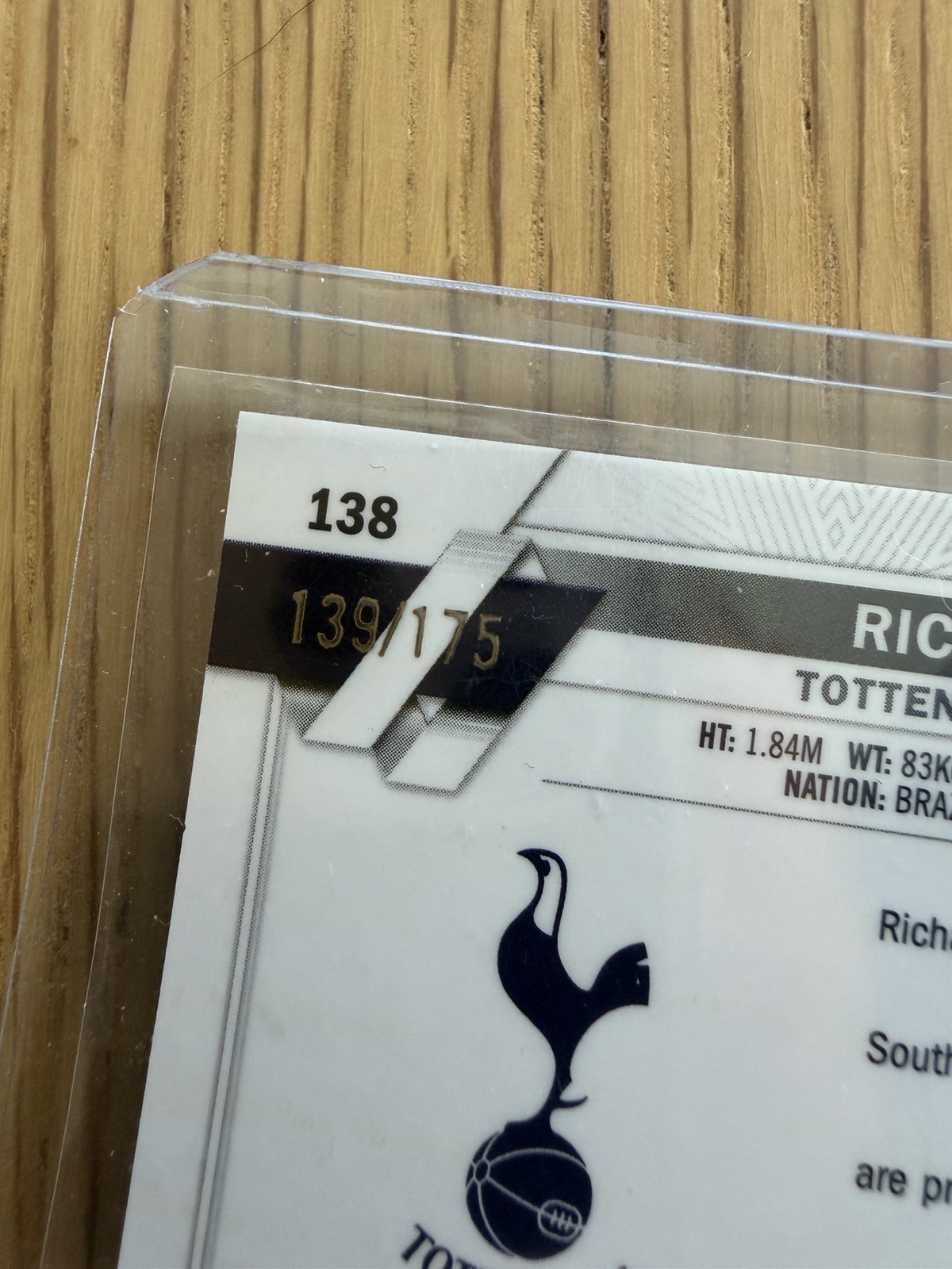 2022-23 Topps Chrome UEFA Richarlison Refractor /175 Tottenham