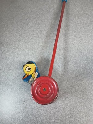 Gong Bell Co. Children's Duck Animal Pull/Push Toy (21 in) WORKS