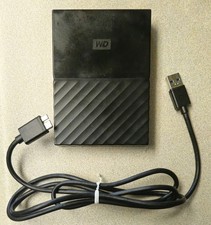 WD My Passport 4TB Portable External Hard Drive USB 3.0 Black - WDBYFT0040BBK