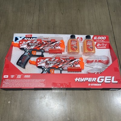 X Shot Hyper Gel Stinger Blaster 2-Pack  Zuru Ages 14+ Pellets Eyewear BRAND NEW