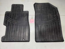 01-05 Honda Civic Floor Mats Set Front Pair Rubber All Weather Oem Used