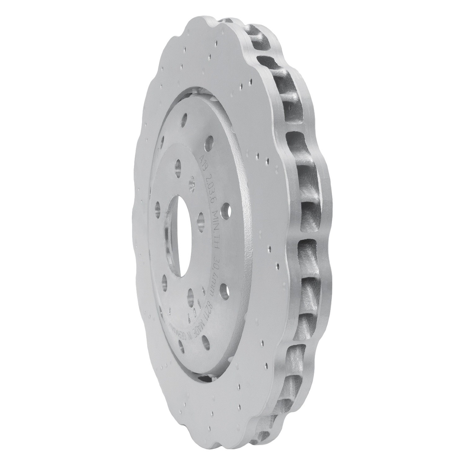 For Audi R8 2014-2023 DFC Hi-Carbon Alloy GEOMET Drilled Rear Brake Rotor