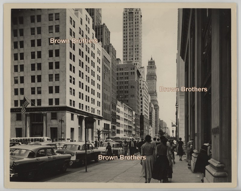 Vintage 1950s NYC 5th Ave Bustle North From Radio City & 57th St Photos #3 (2pc)