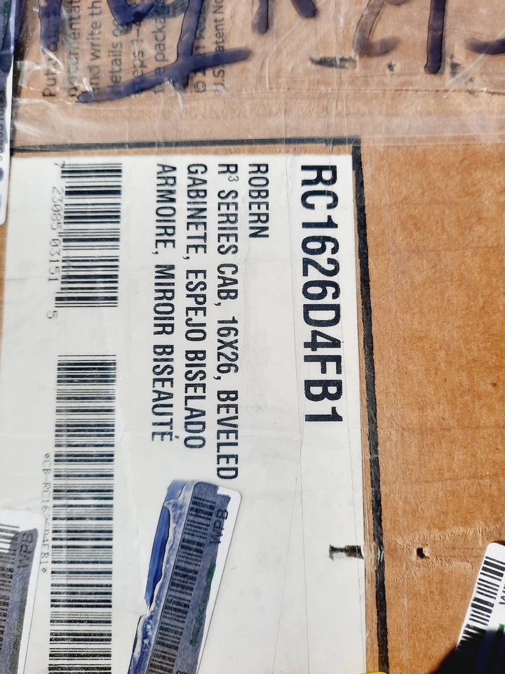 Robern 16"x26"x4" Beveled Medicine Cabinet Reversible Hinge RC1626D4FB1 R3 *READ - Image 3 of 4