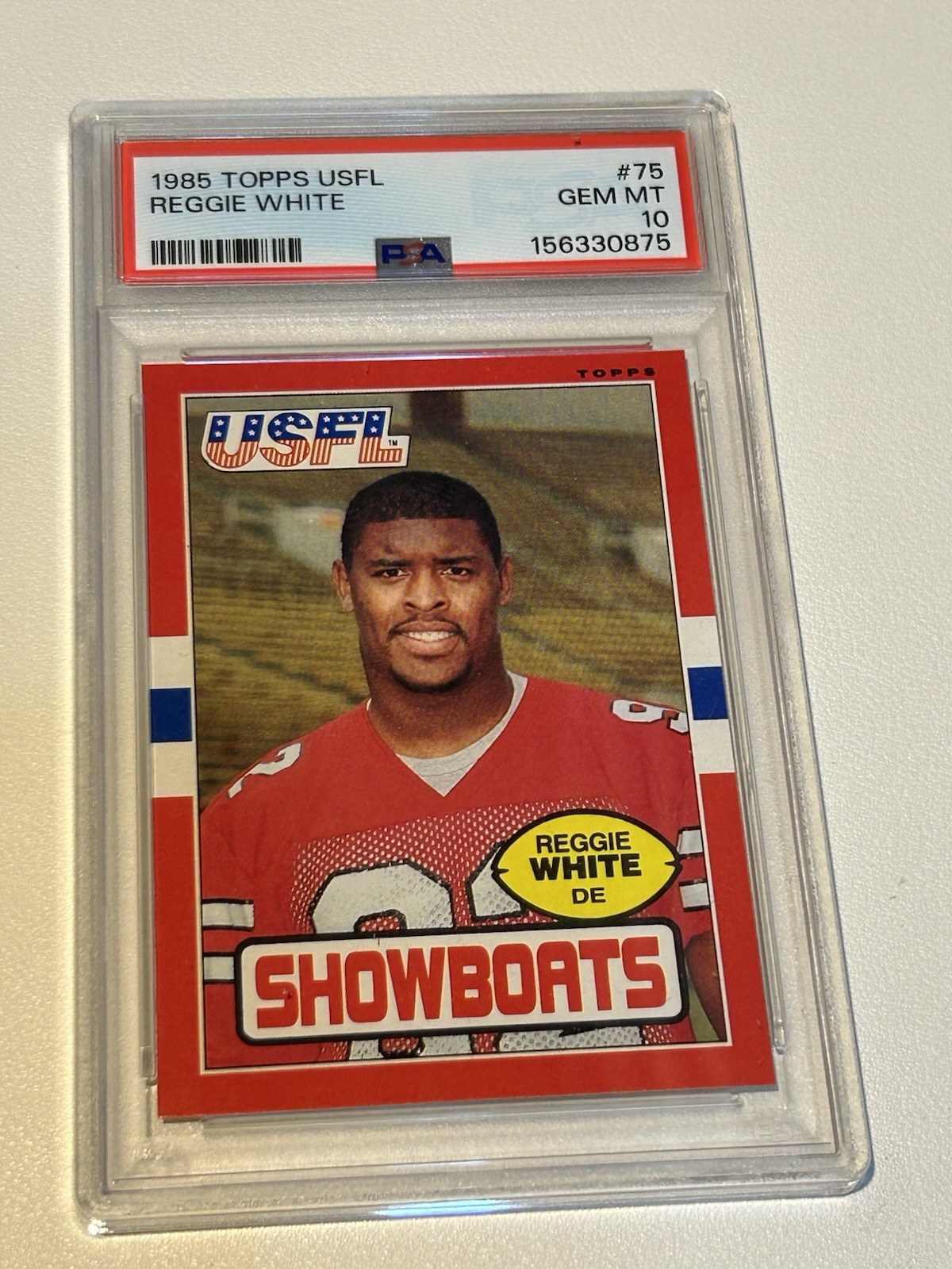 1985 Topps USFL - Reggie White #75 PSA 10