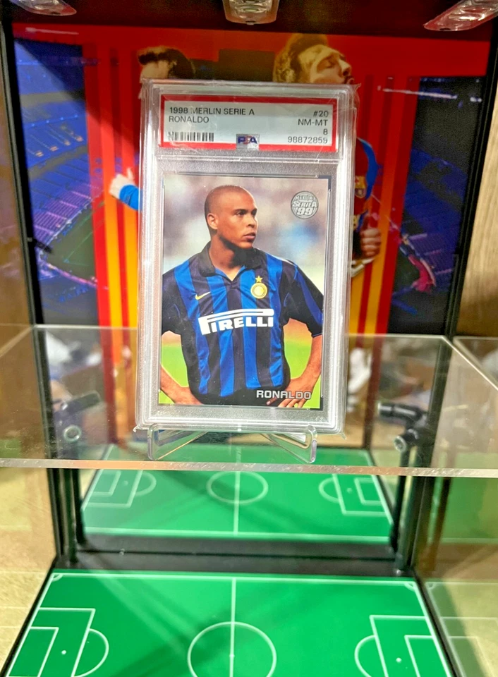 Tarjeta Merlin Seria A Ronaldo Nazario 1998 #20 casi nueva PSA 8 Foto 4 de 4