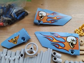 Lego Technic Hot Rod 42022 -No Box/Manual-Incomplete-Read Description 