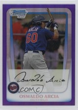 2011 Bowman Chrome Prospects Purple Refractor 261/799 Oswaldo Arcia #BCP113 2k3